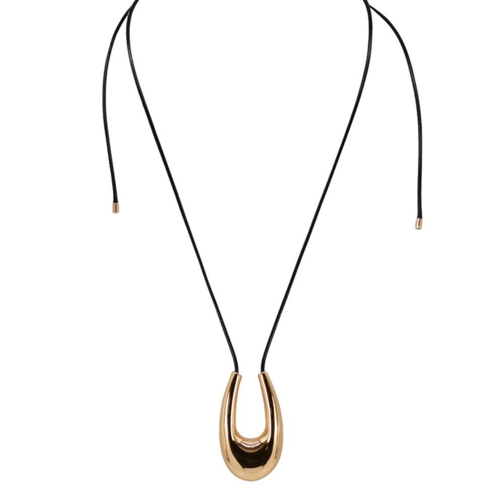 Metal U Adjustable Pendant necklace