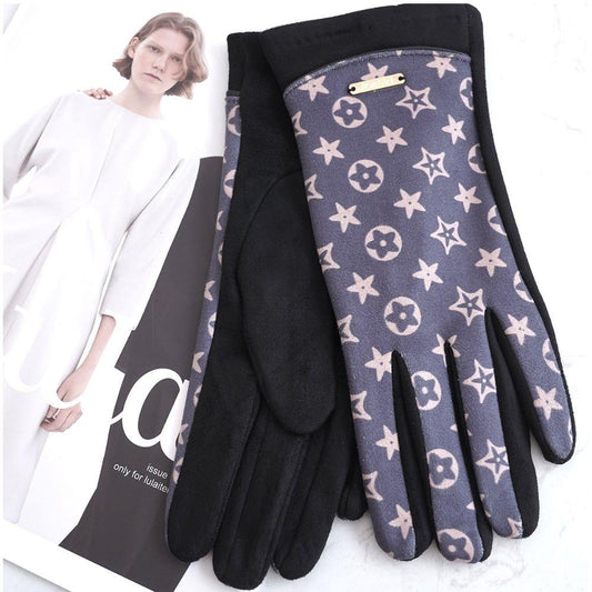Monogram Star Gloves