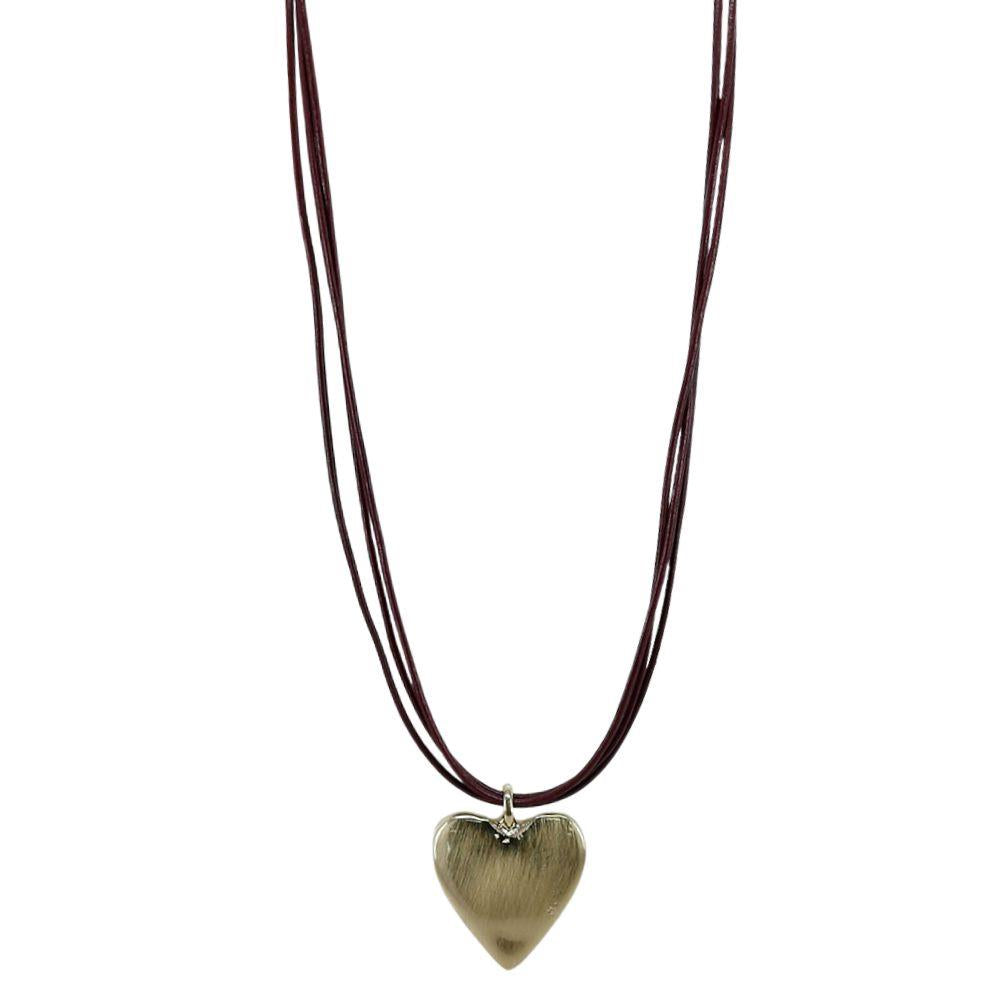 Tripple Strand Heart Necklace