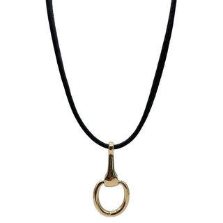 Metal Horsebit Pendant Necklace