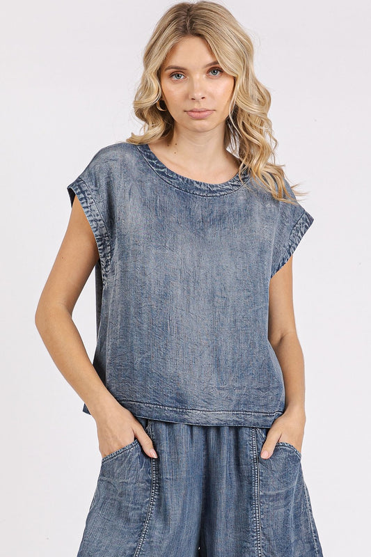 Tencel Chambray Top