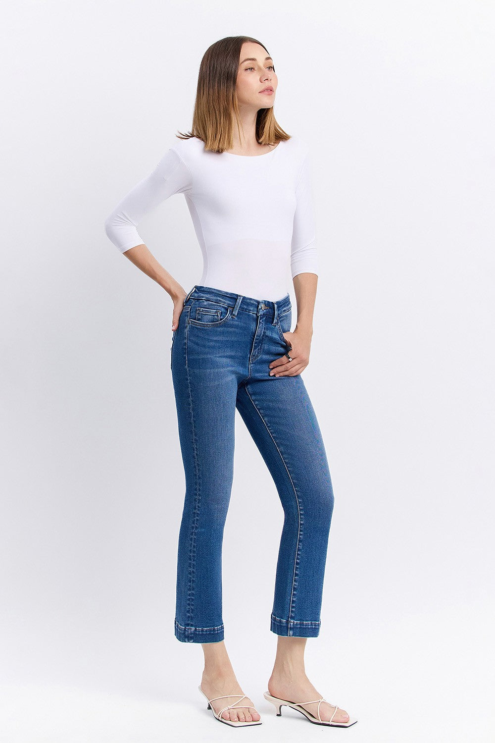 Trouser Hem Kick Flare Jeans