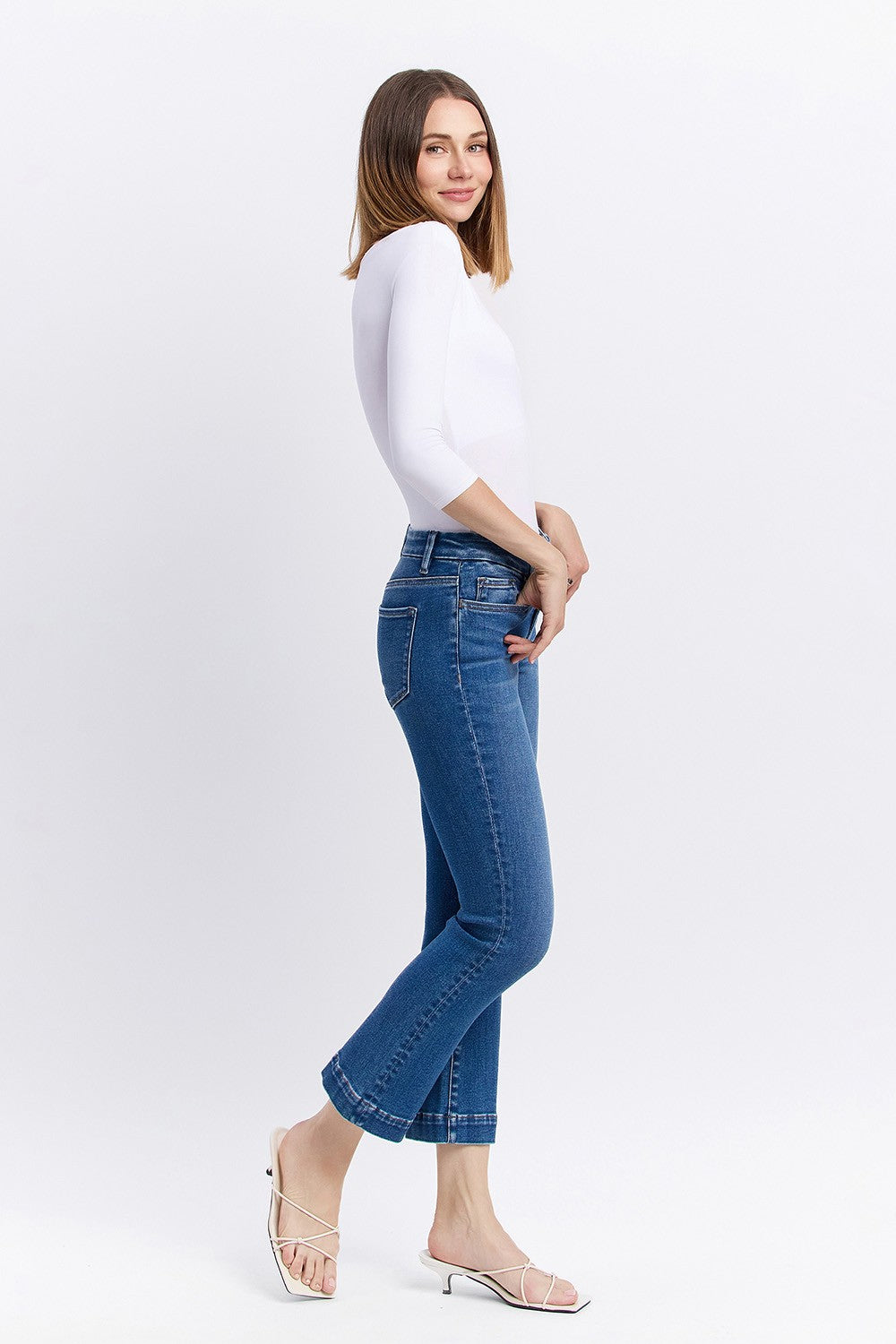 Trouser Hem Kick Flare Jeans