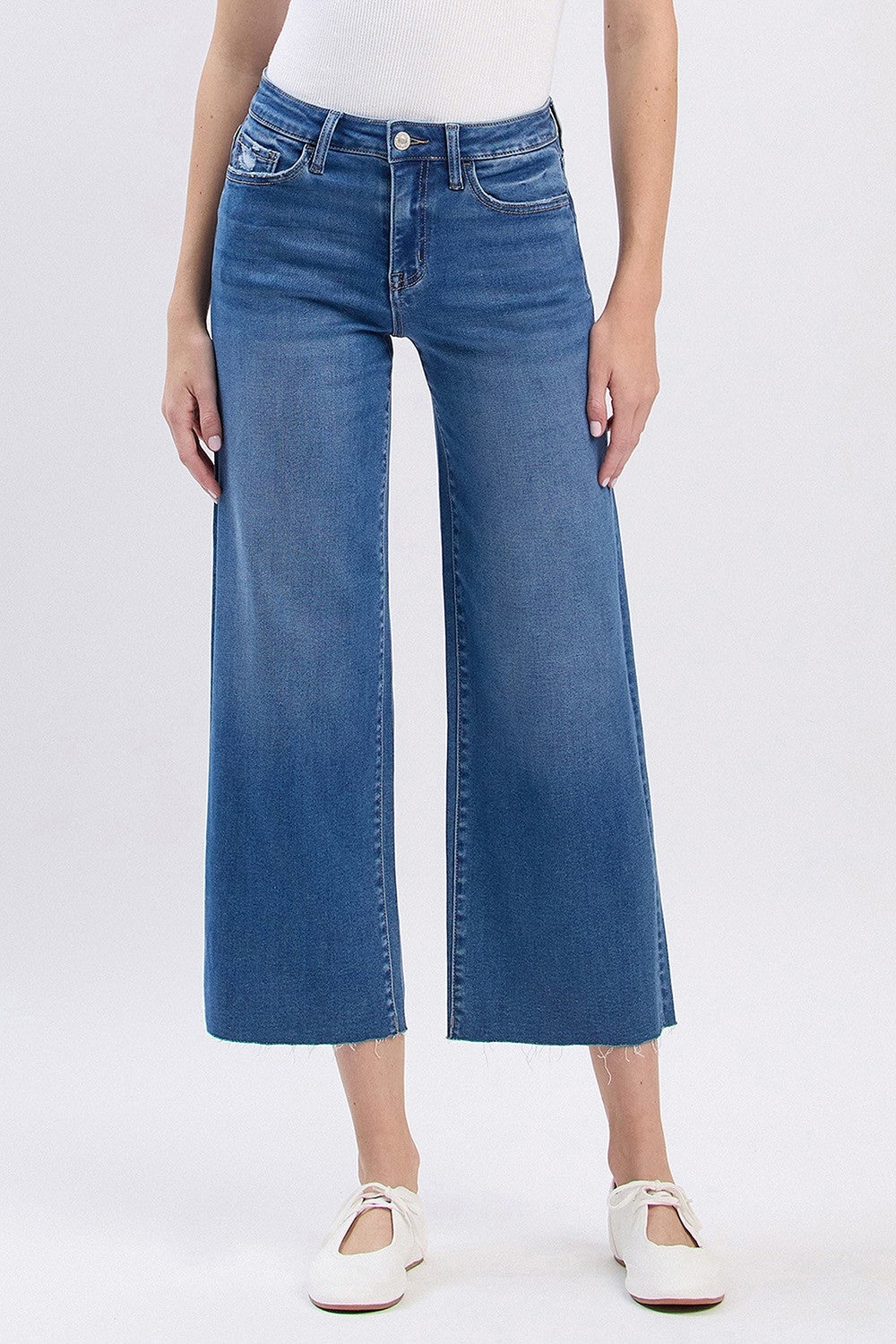 Stretch Wide Leg Jeans