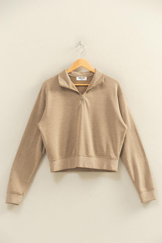 Half-zip Burnout French Terry Pullover