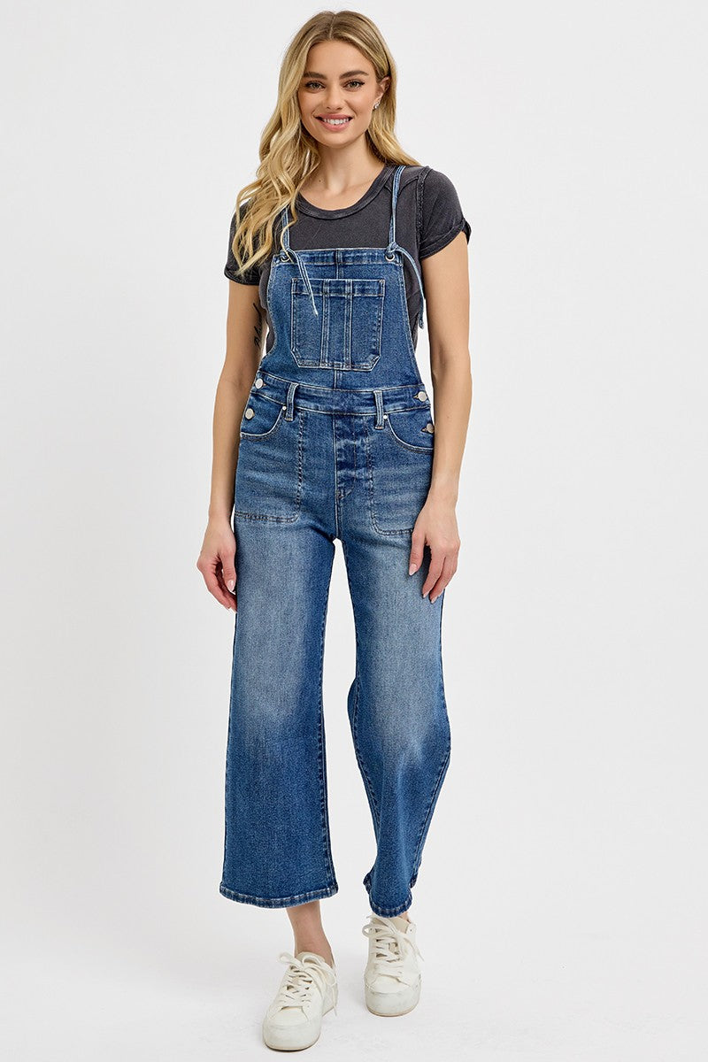 Crop Straight Leg Overalls