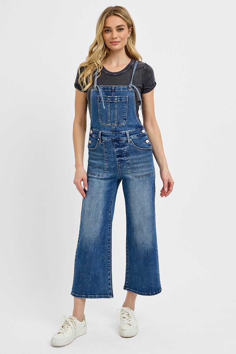 Crop Straight Leg Overalls