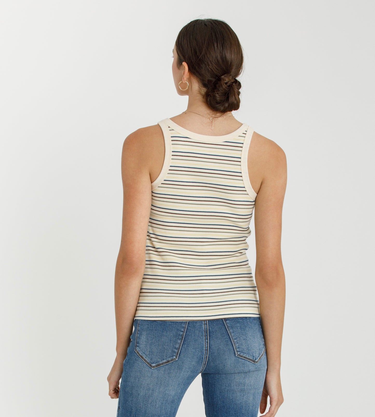Stripe Ribbed Tank Top