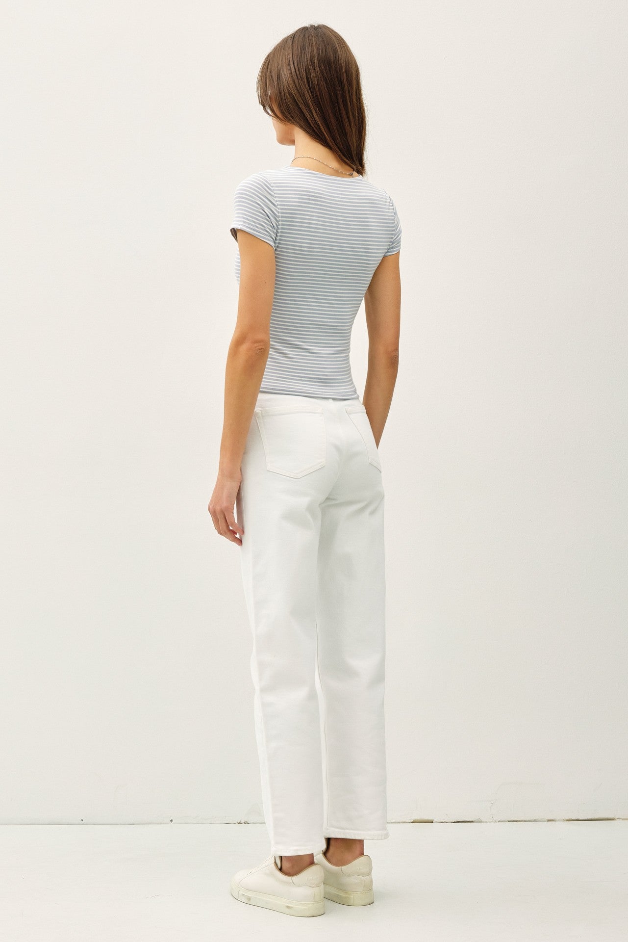 Square Neck Stripe Top Collection