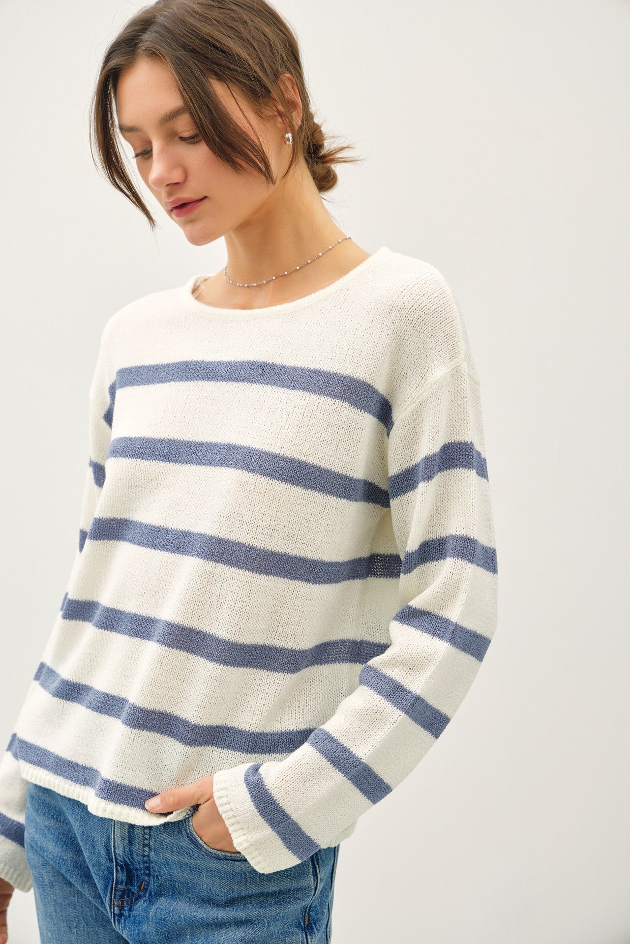 Stripe Relaxed Sweater