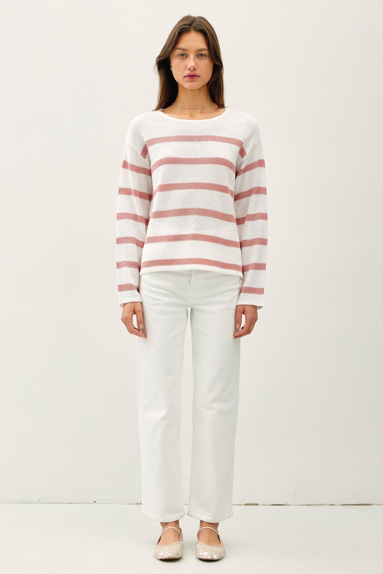 Stripe Relaxed Sweater