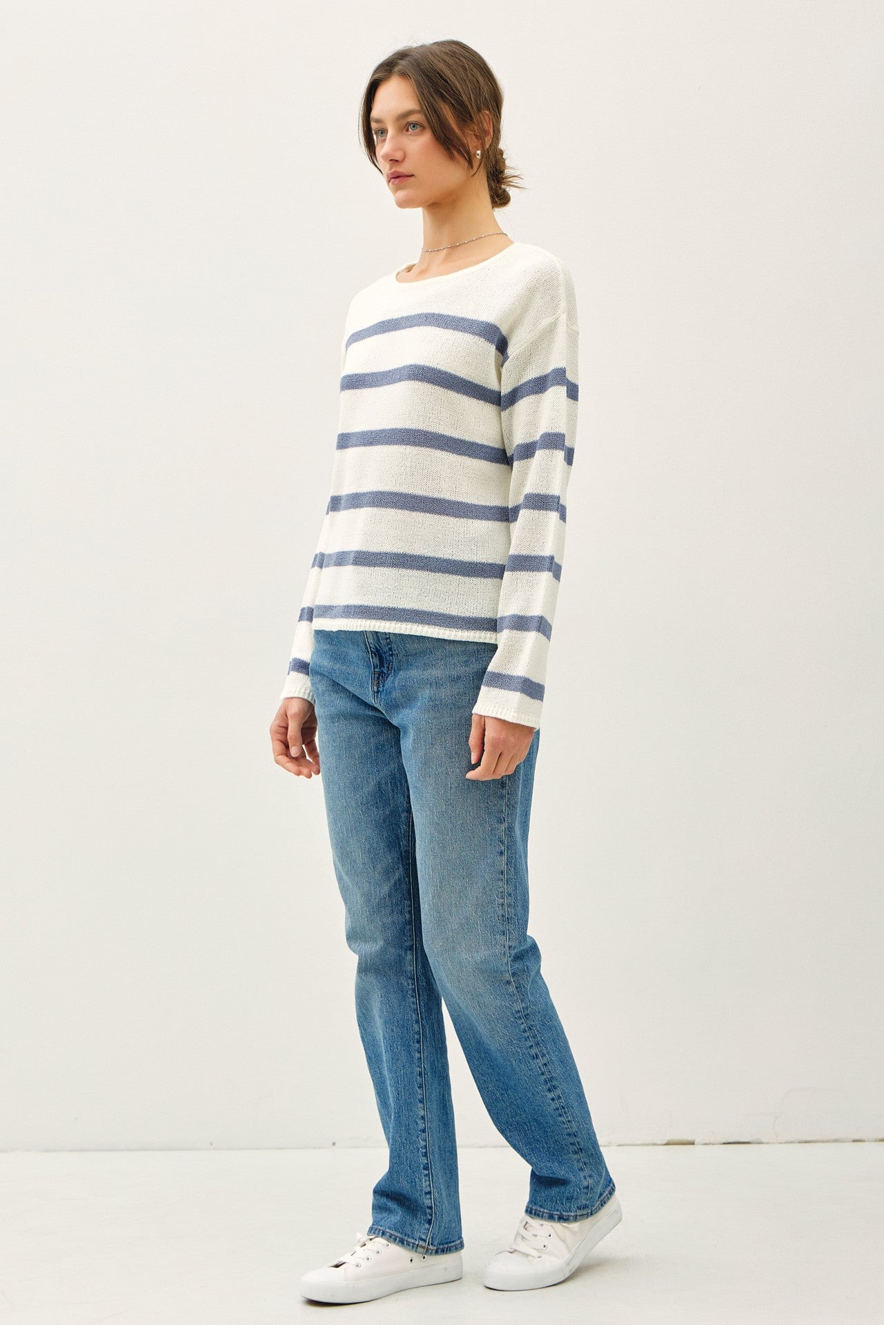 Stripe Relaxed Sweater