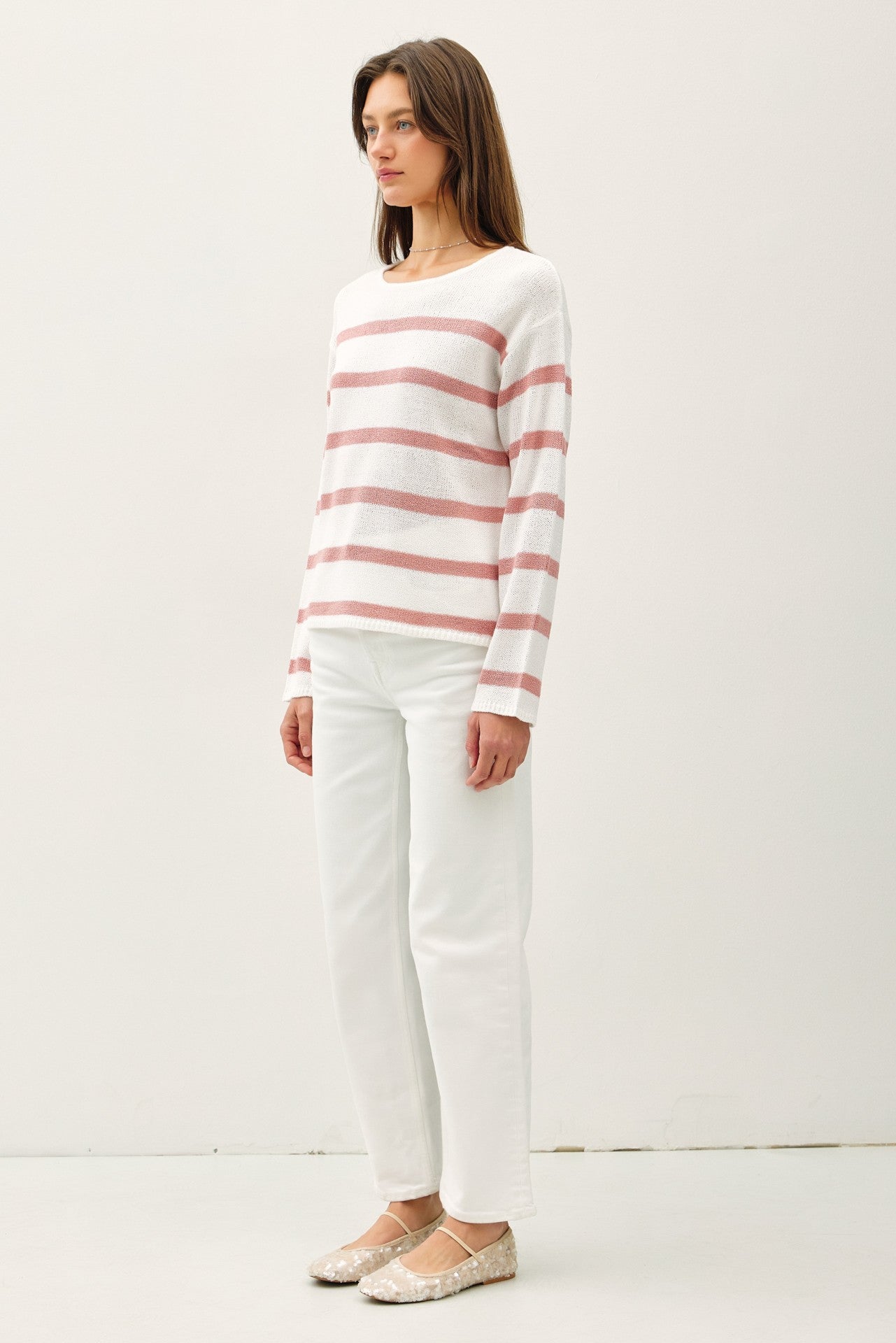 Stripe Relaxed Sweater