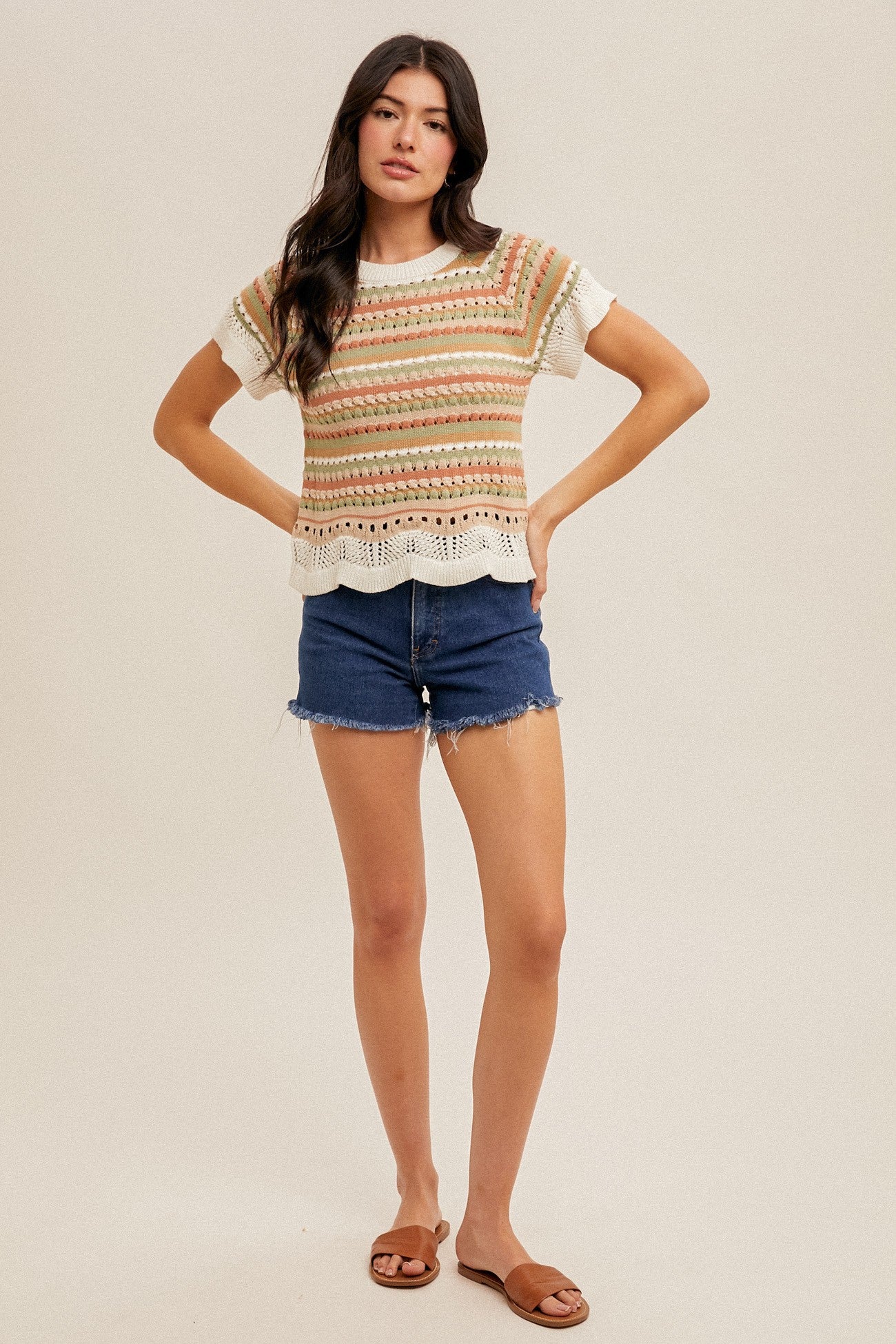 Multi Stripe Knit Top