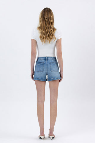 Powder Puff Denim Shorts