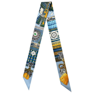 Multicolor Printed Twilly Scarf