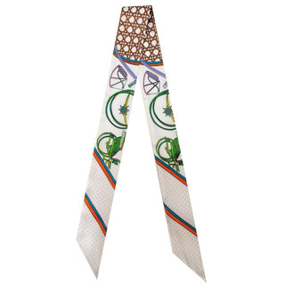 Multicolor Printed Twilly Scarf