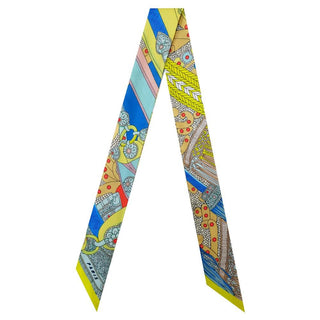 Multicolor Printed Twilly Scarf