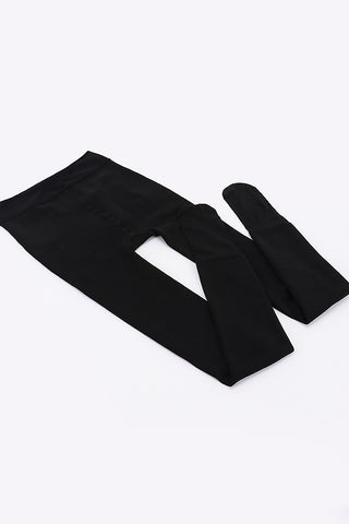 Warm Fleece Lined Tights in Black