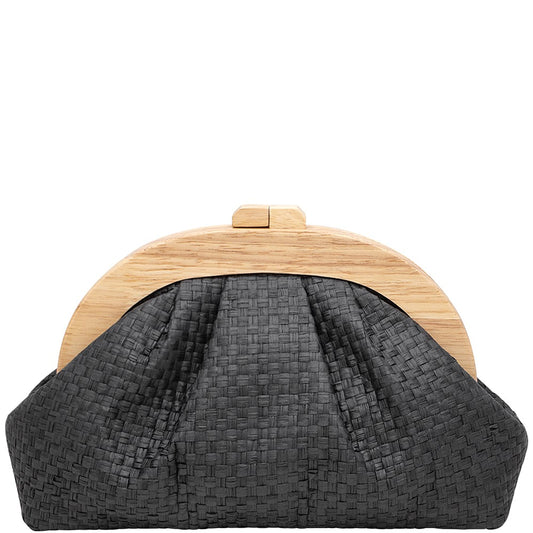 Woven Crossbody in Black