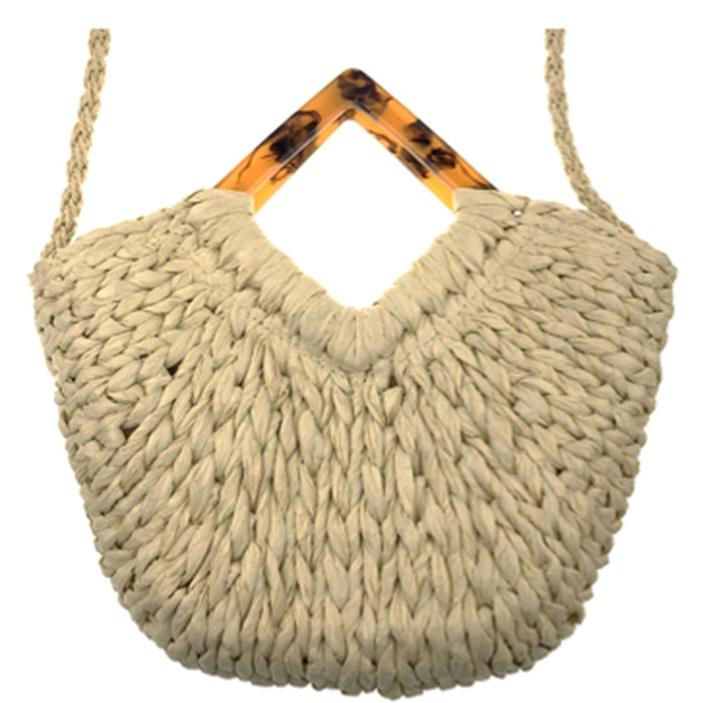 Chic Straw Shoulder Bag