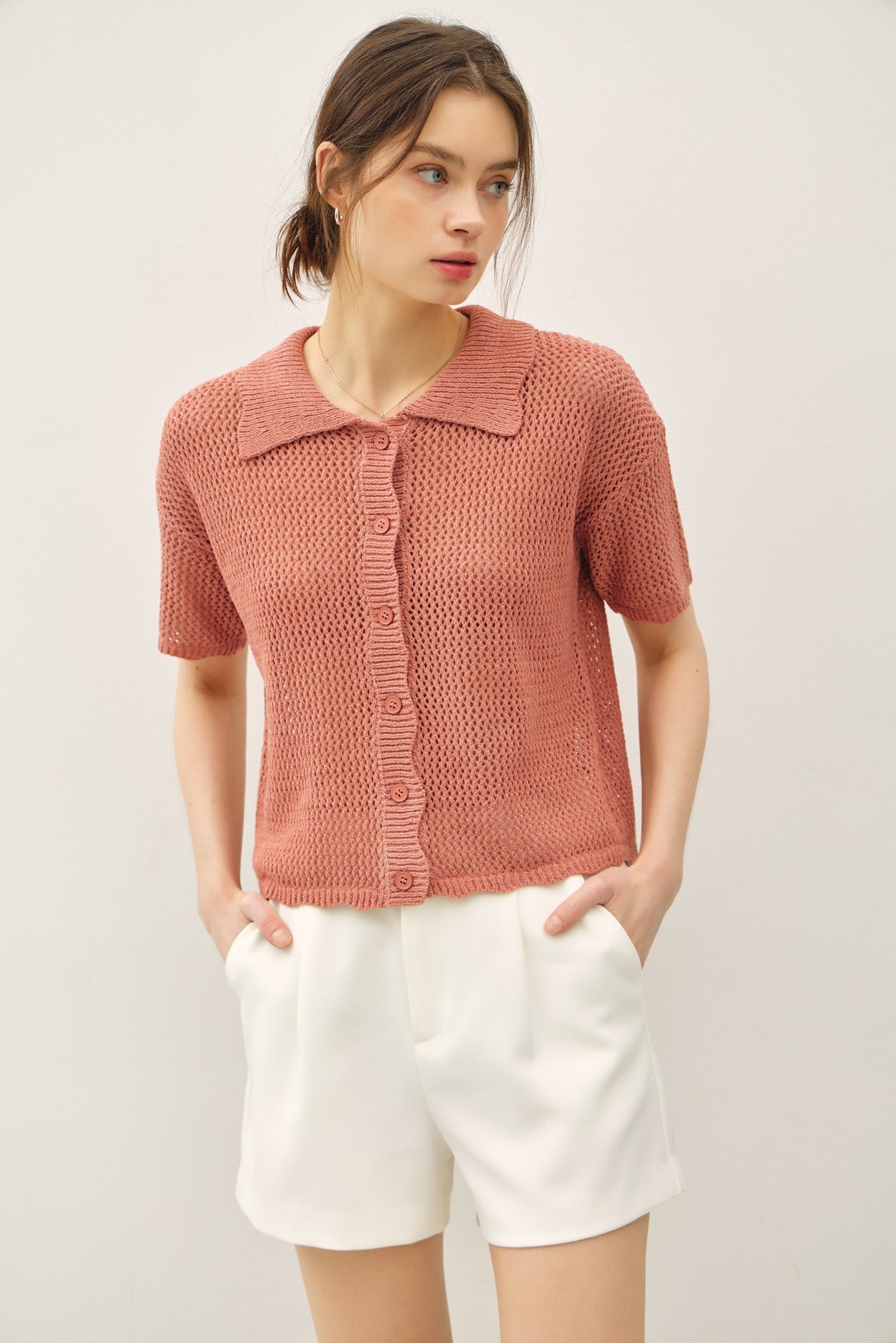 Crochet Collar Top