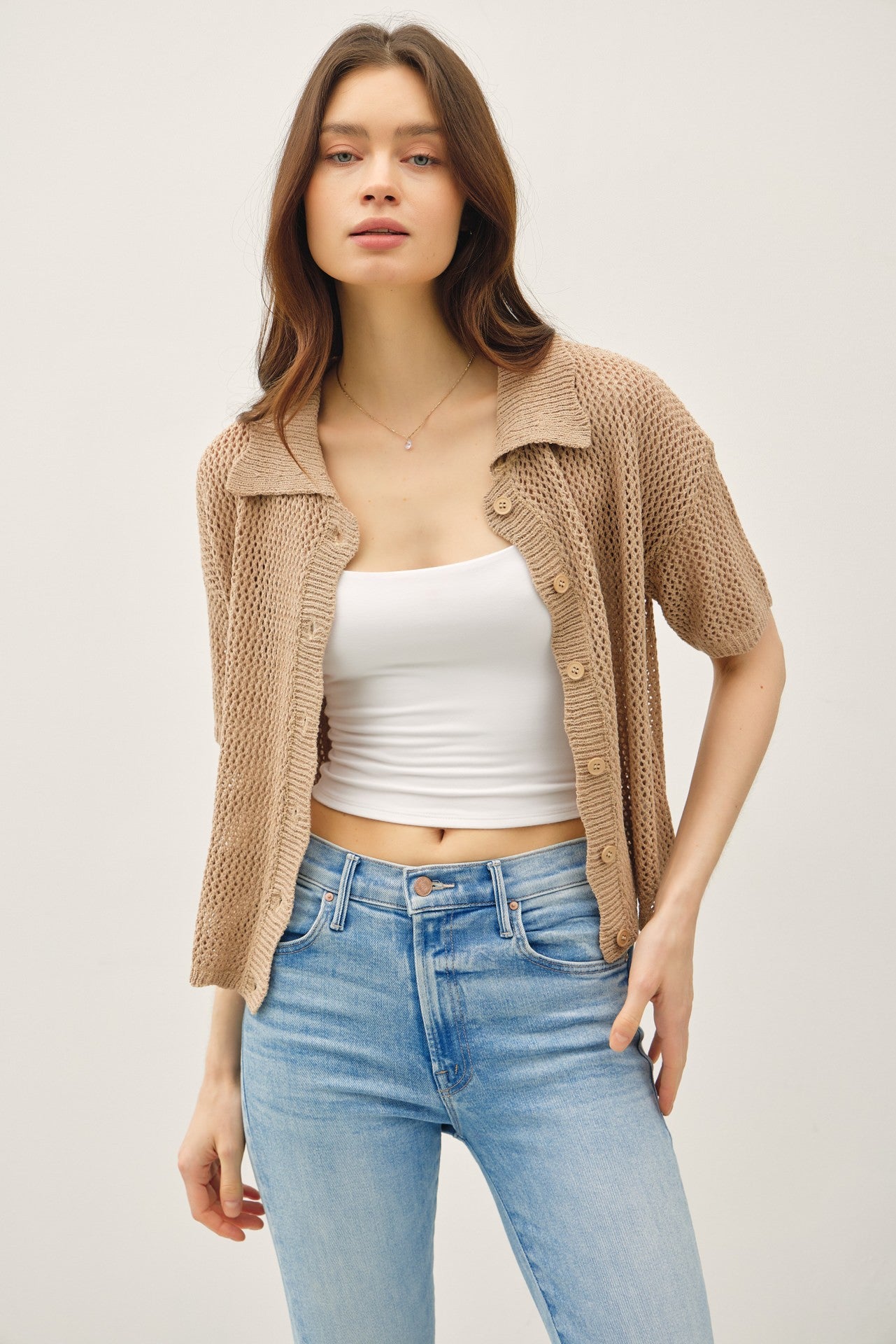 Crochet Collar Top