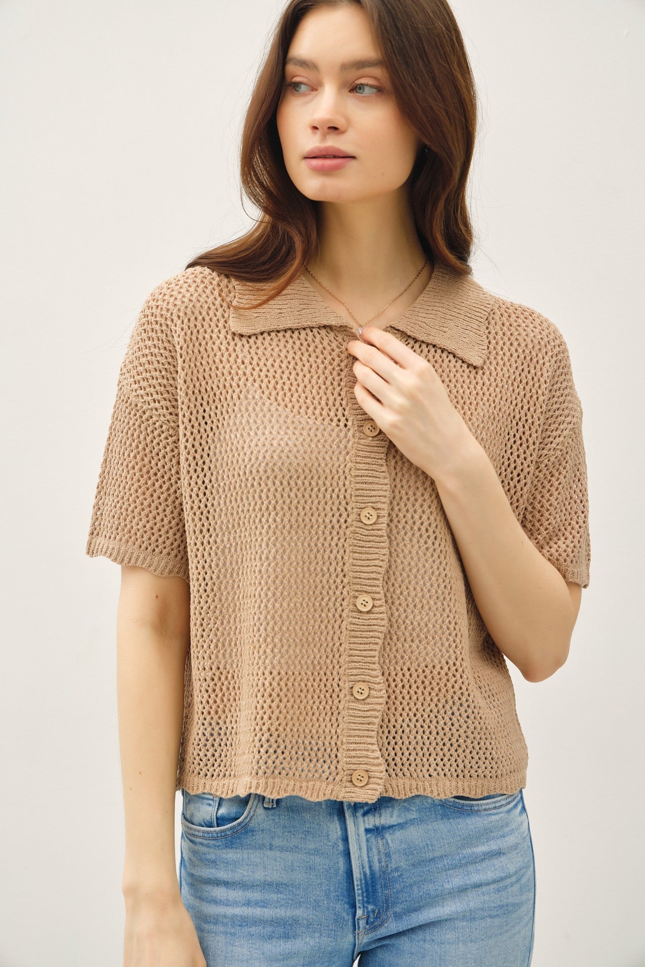 Crochet Collar Top