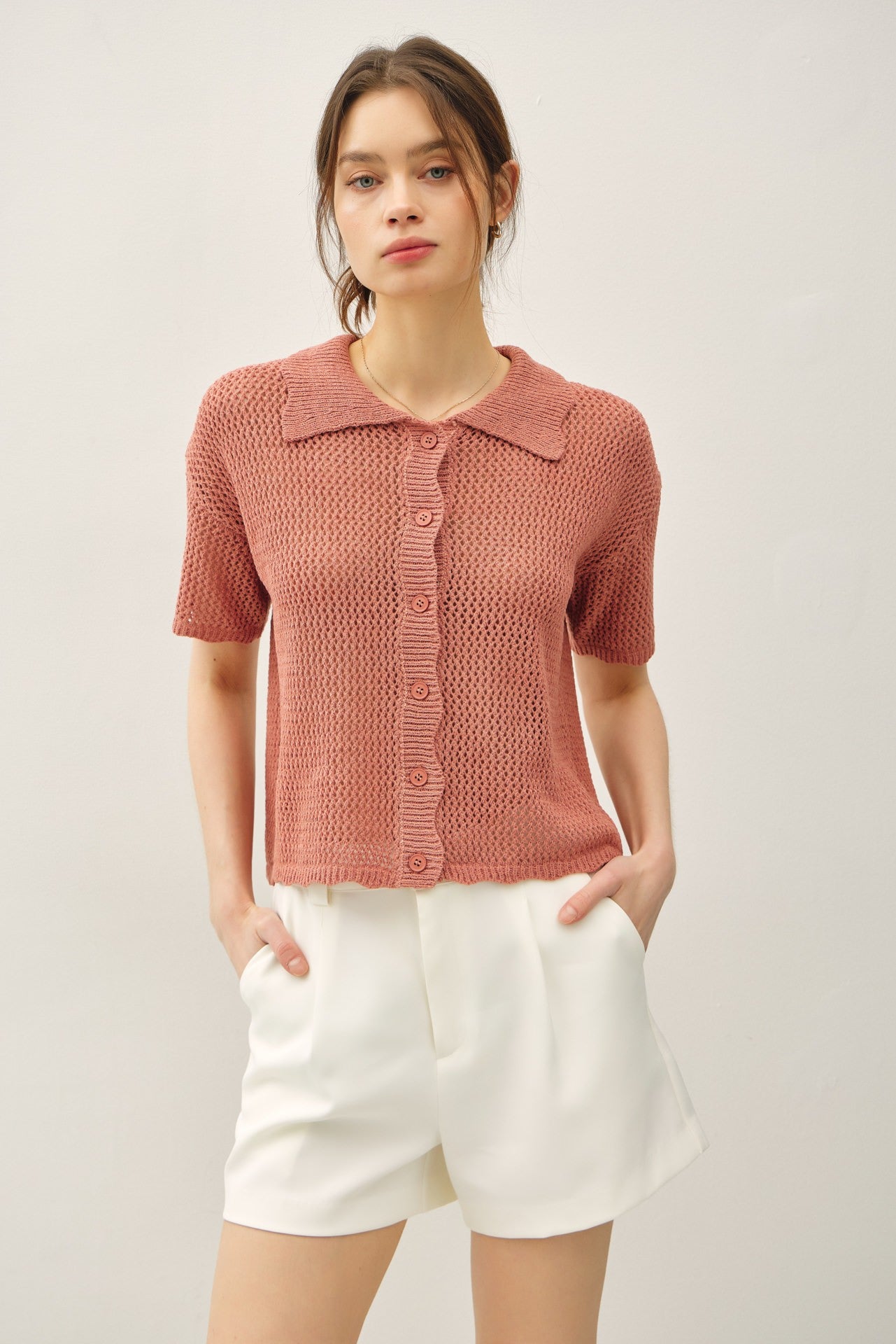 Crochet Collar Top