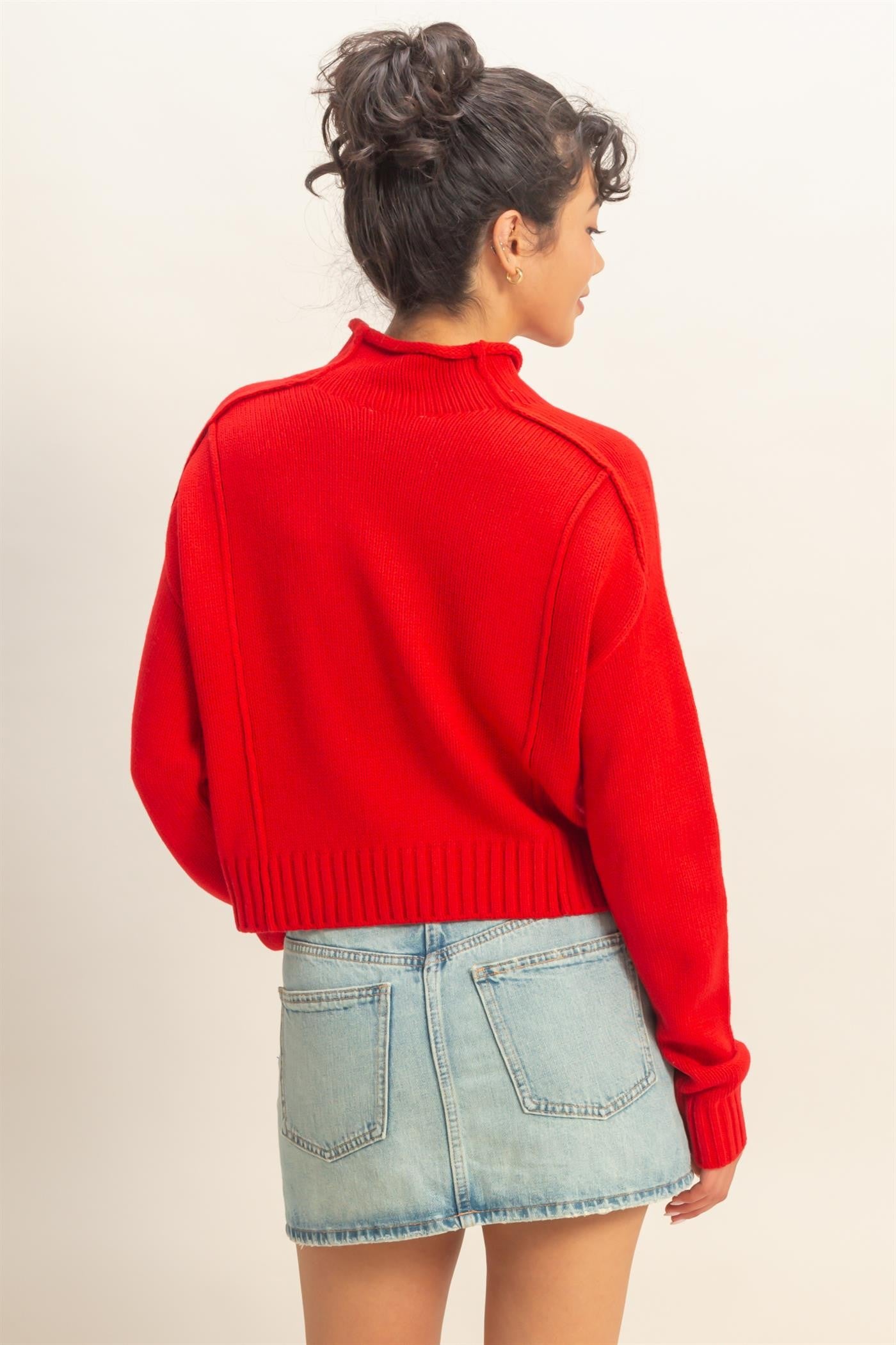 High Roll Neck Sweater