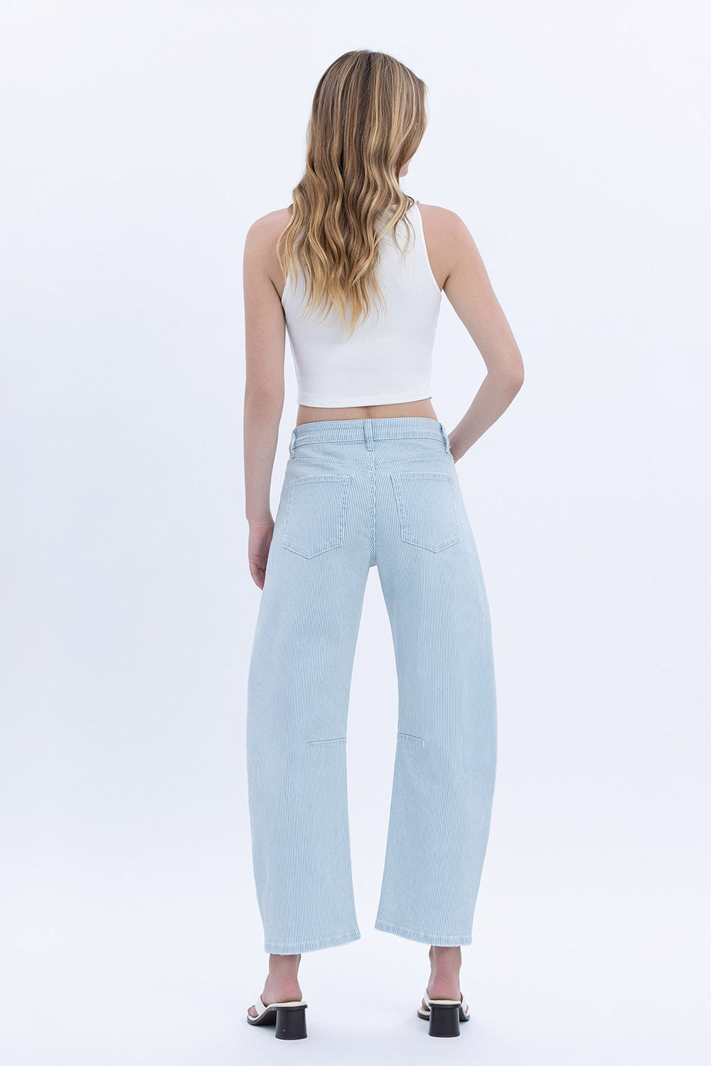 Stripe Barrel Jeans