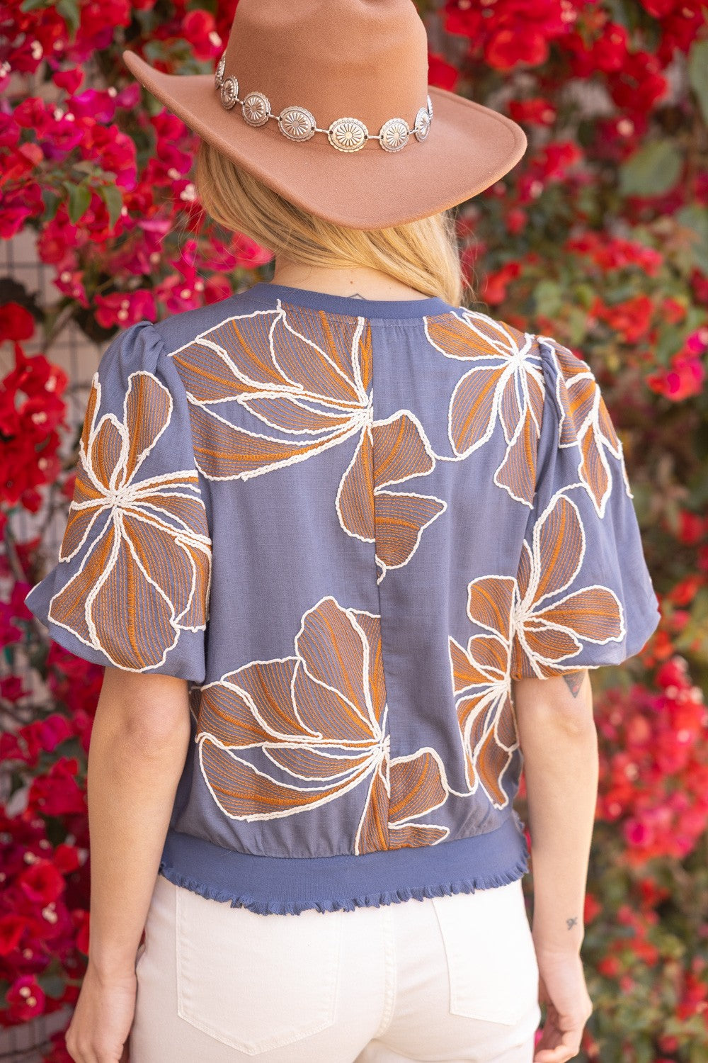 Floral Embroidery Top