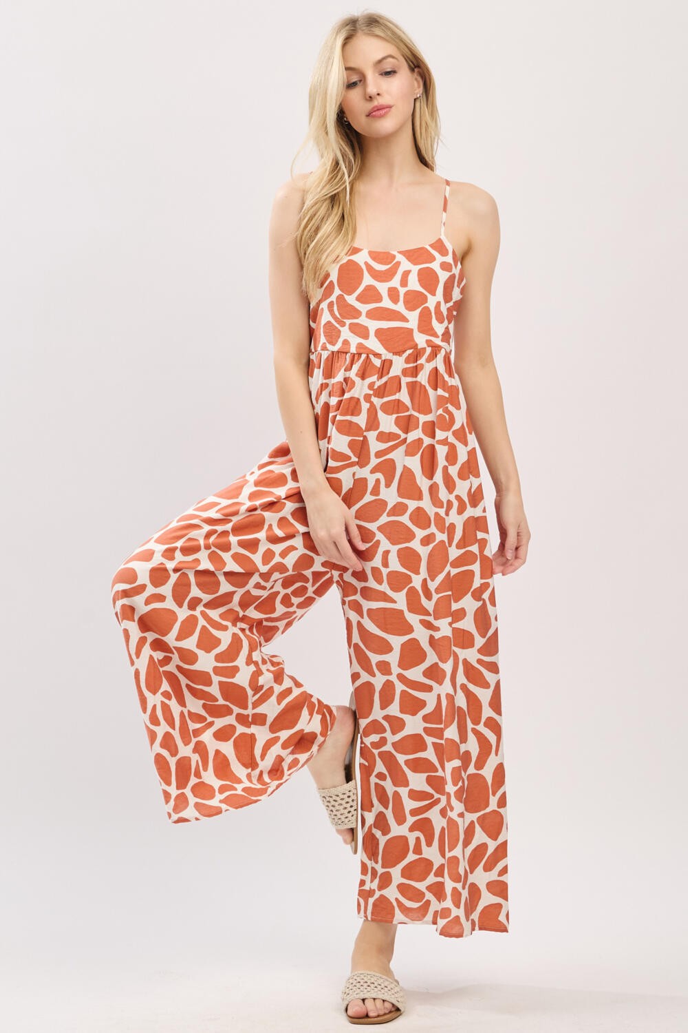 Wide Leg Cami Jumpsuit