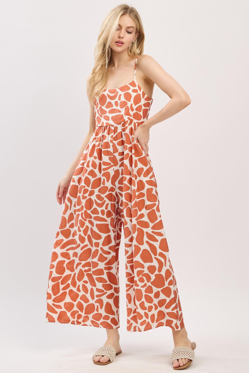Wide Leg Cami Jumpsuit