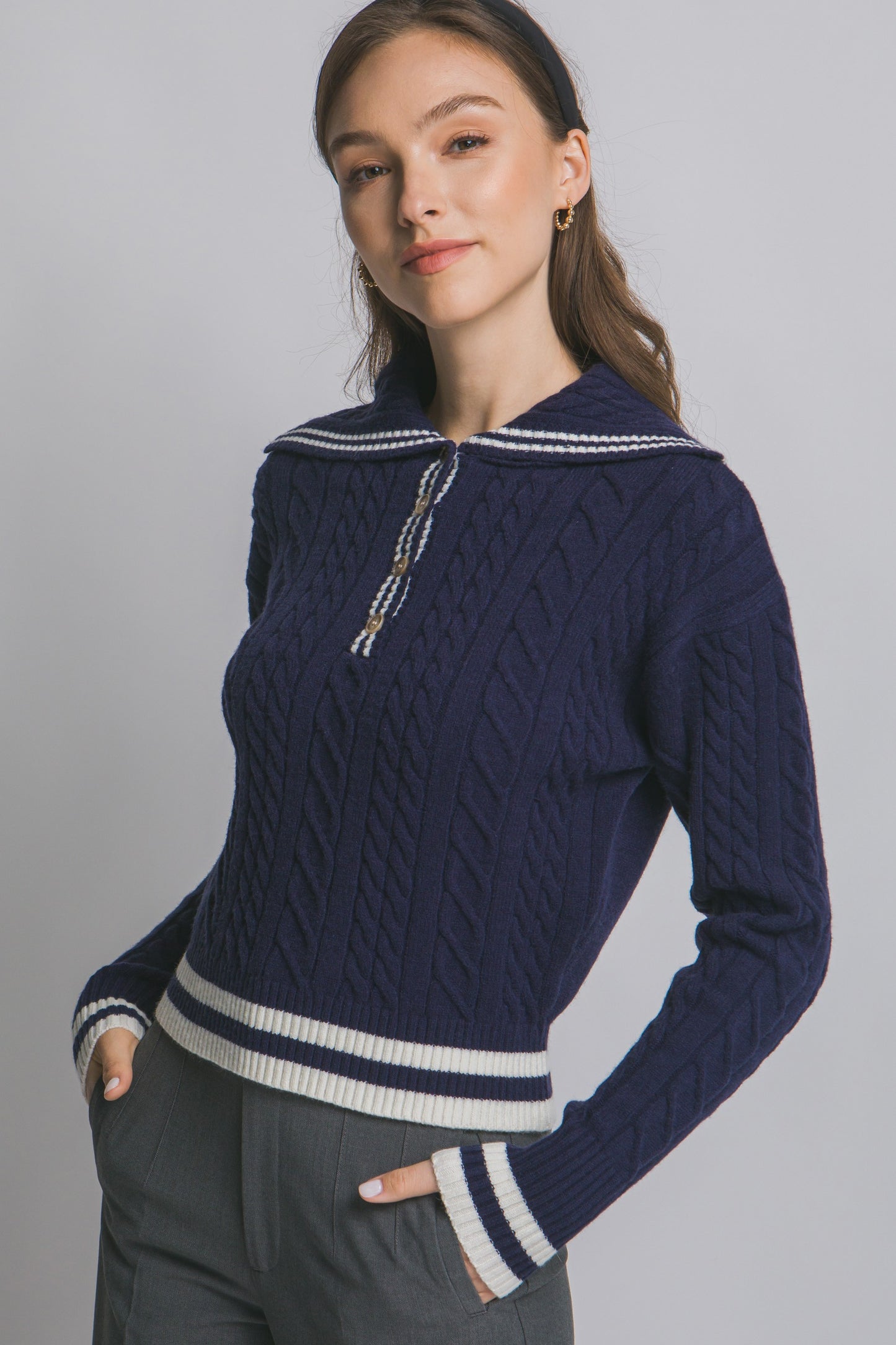 Sailor Collar Sweater