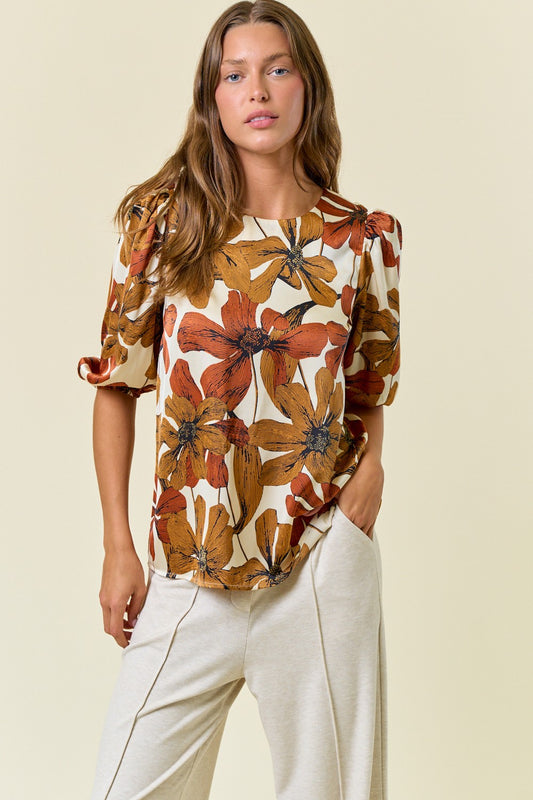 Bold Floral Blouse
