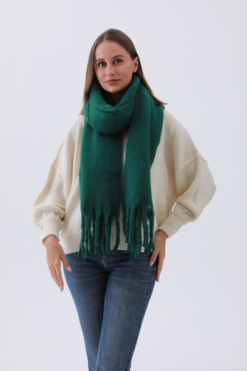 Soft & Cozy Winter Scarf in Hunter Green