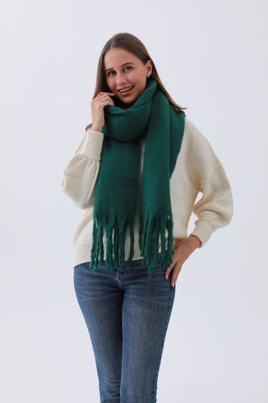Soft & Cozy Winter Scarf in Hunter Green