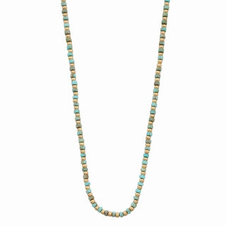 Natural Stone Metal Bead Mix Necklace