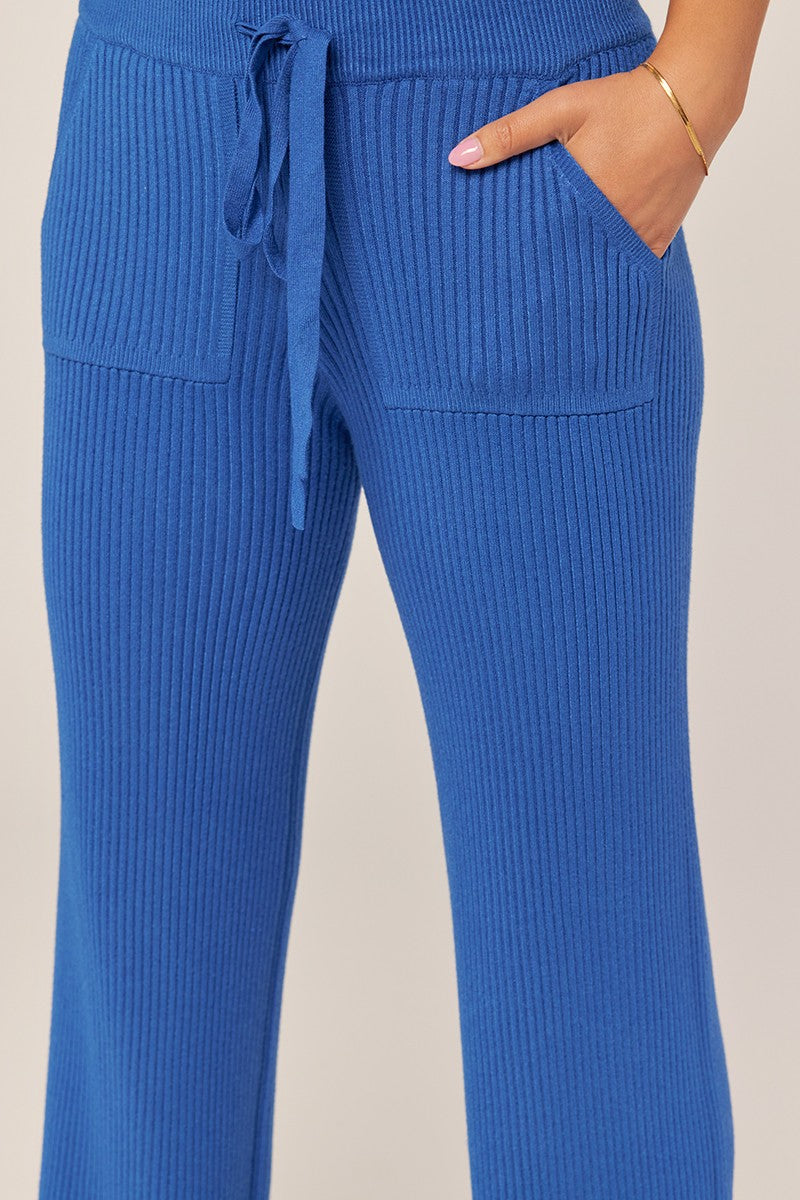 Rib Wide Leg Sweater Pants
