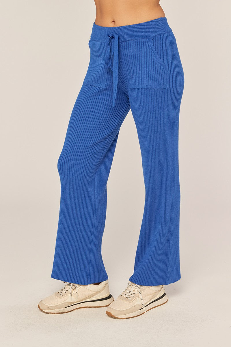Rib Wide Leg Sweater Pants