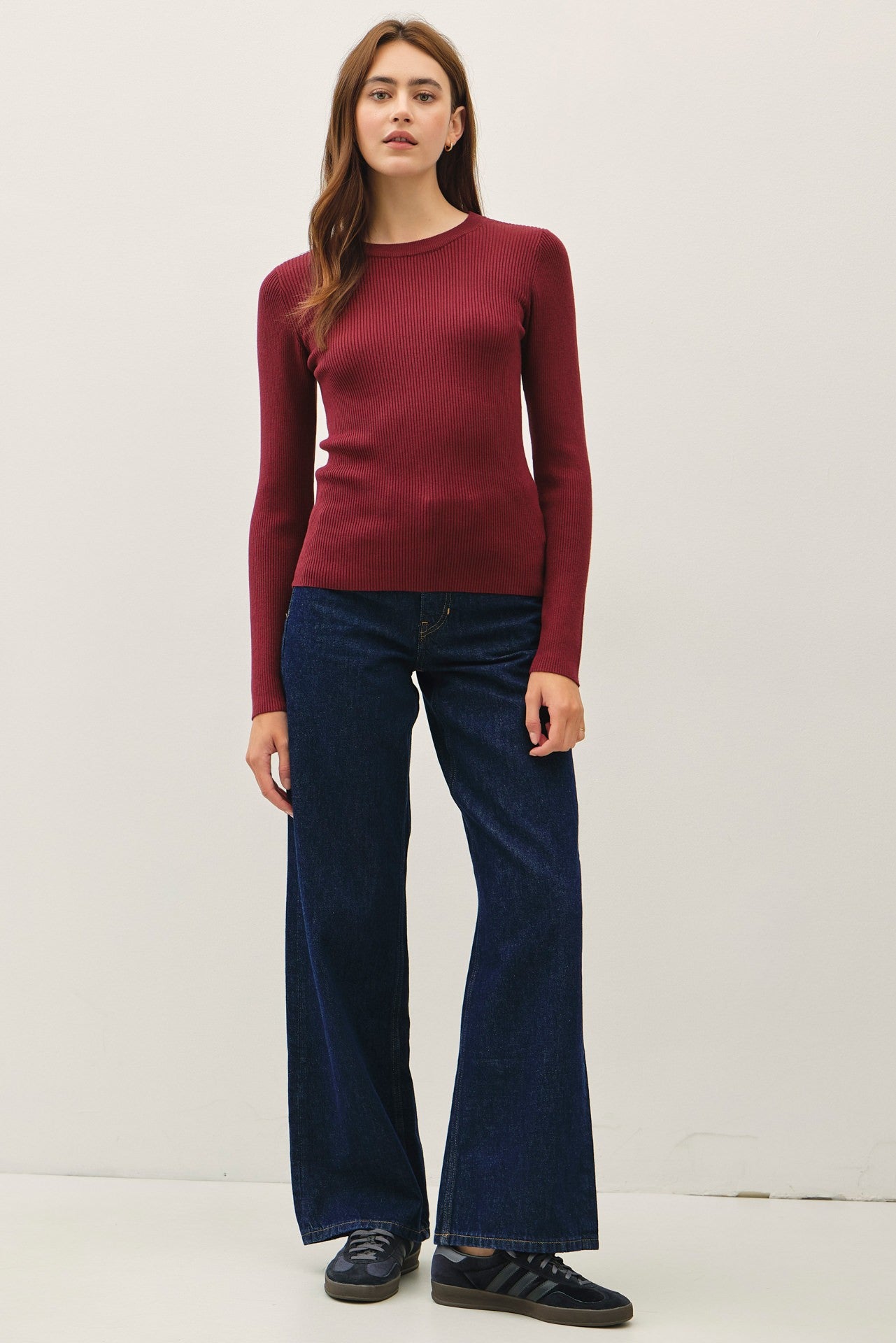 Long Sleeve Rib Top