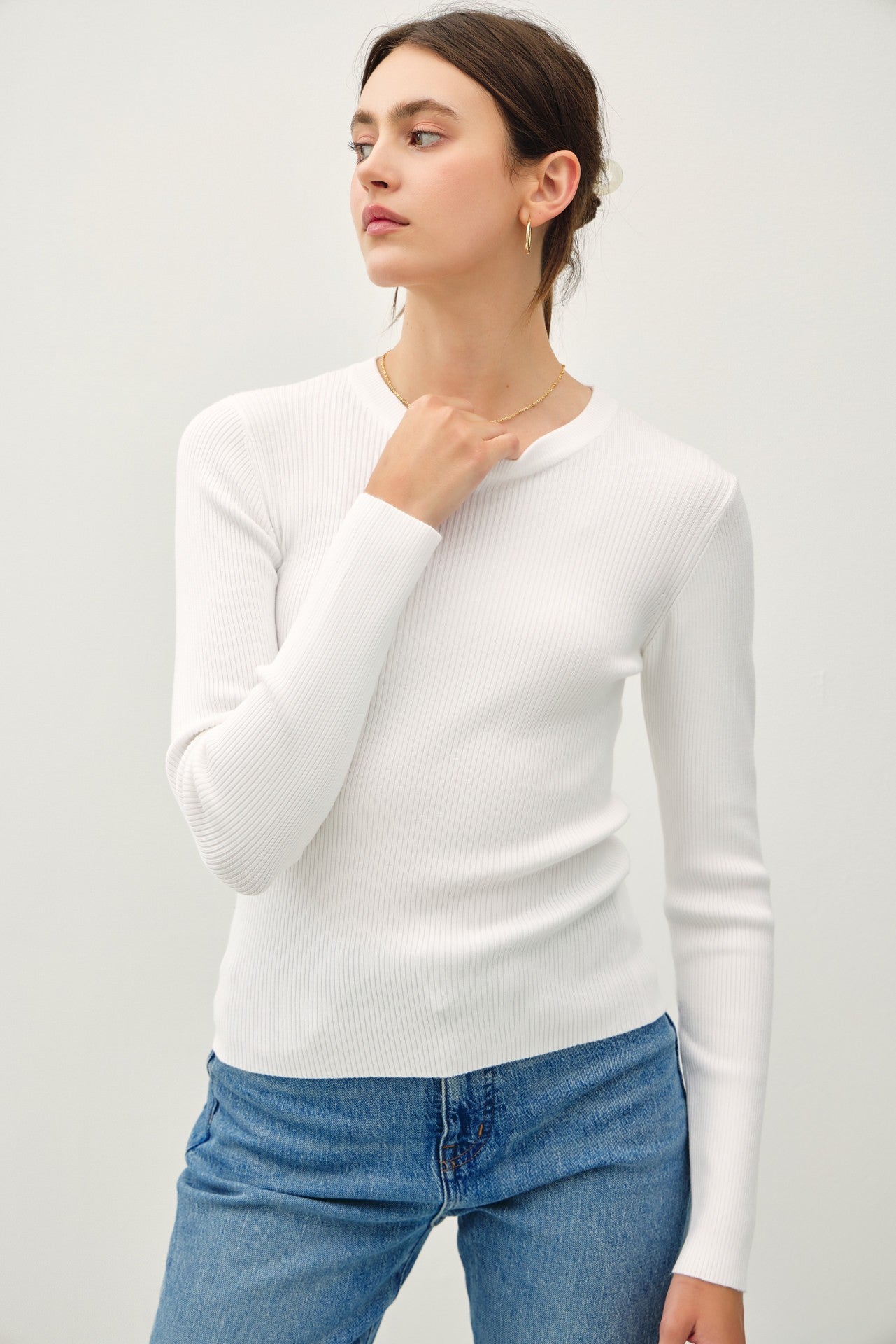 Long Sleeve Rib Top