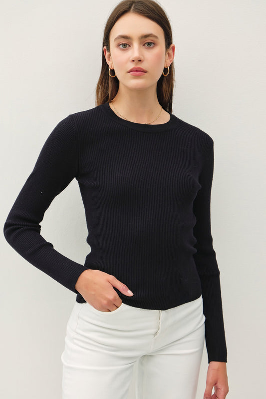 Long Sleeve Rib Top