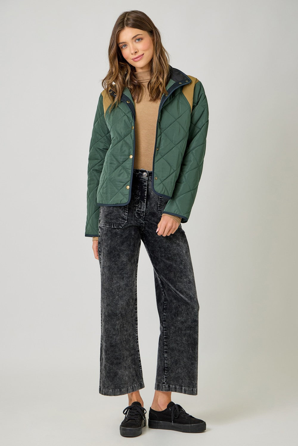 Color Blocked Padded Jacket