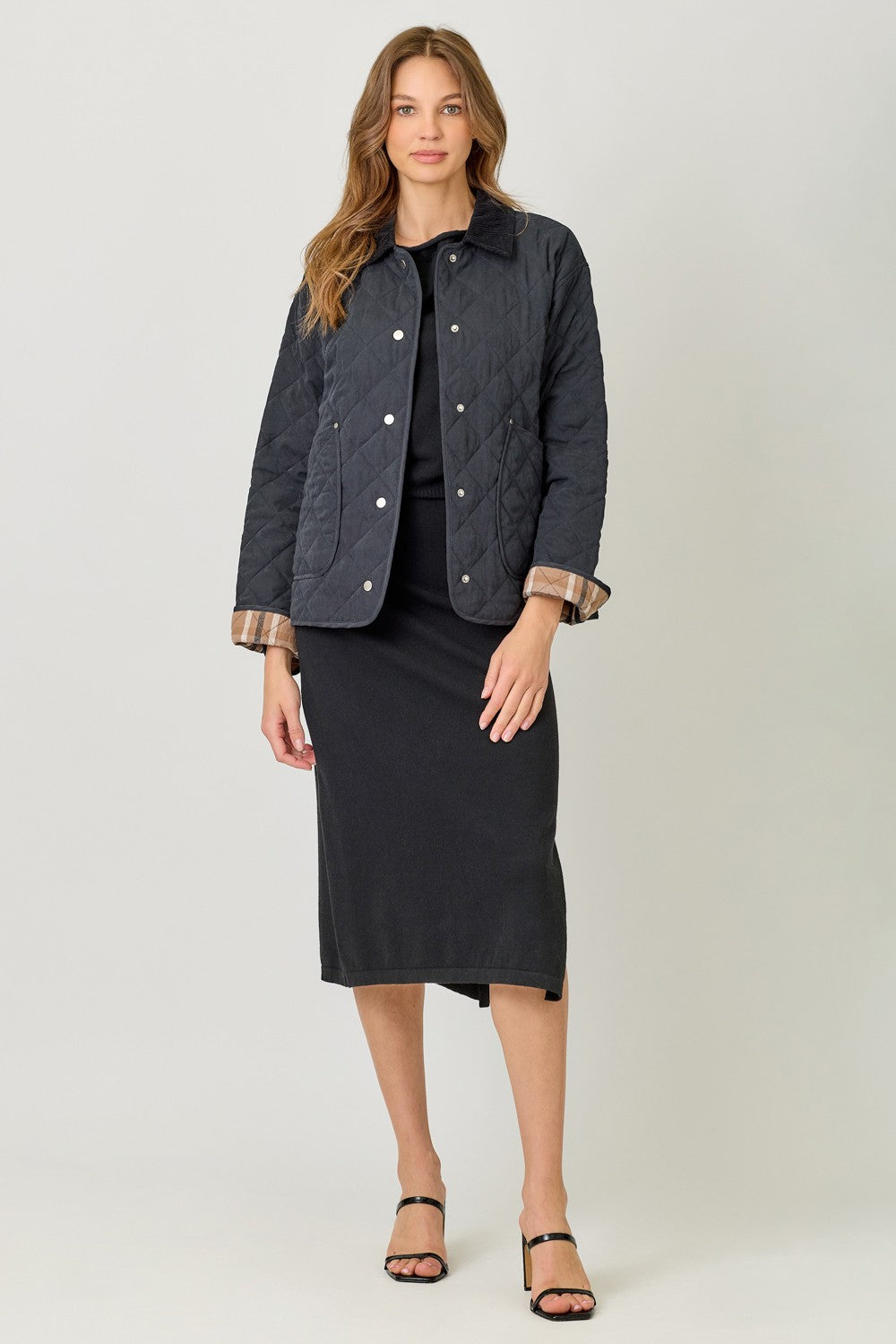 Contrast Quilted Jacket