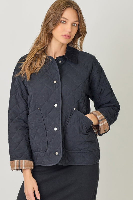 Contrast Quilted Jacket