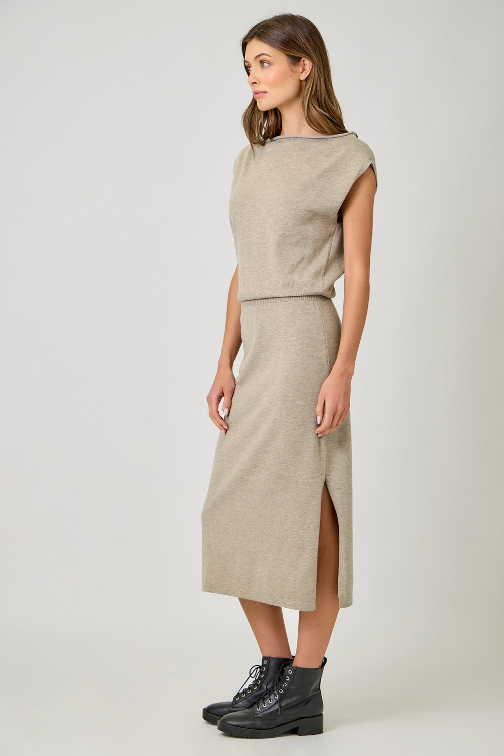 Sleeveless Sweater Dress