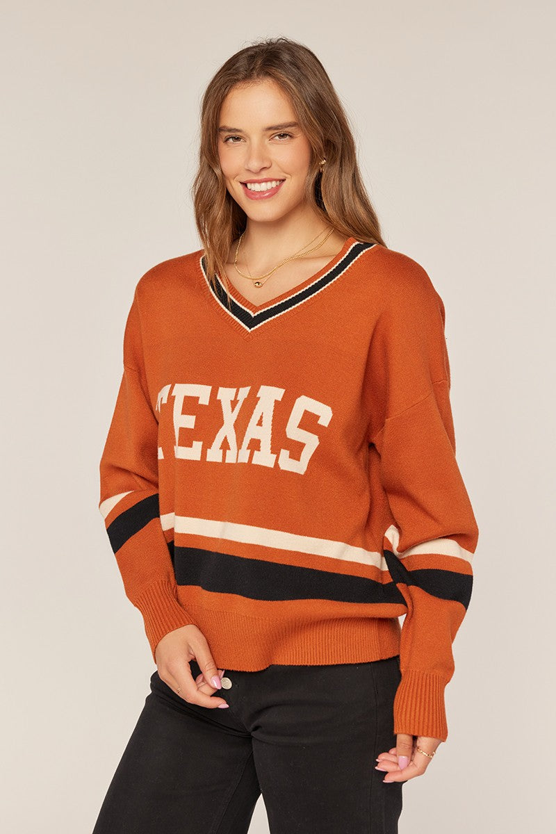 Texas V Neck Sweater