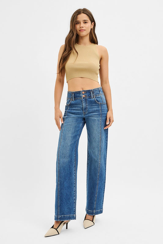 Mid Rise Baggy Jeans